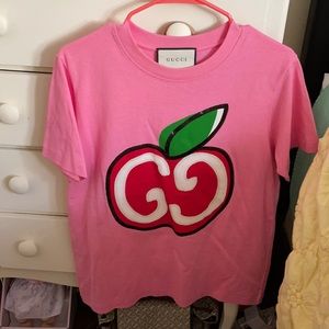 Authentic Pink Women Gucci T-shirt